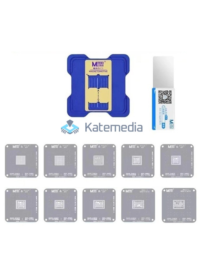 Uchwyt + sita do reballingu CPU iPhone A8-A17