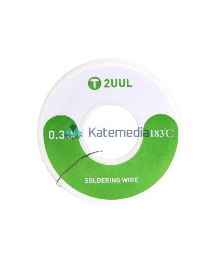 Tin soldering wire 2UUL 183°C 0.3mm 100m 50g