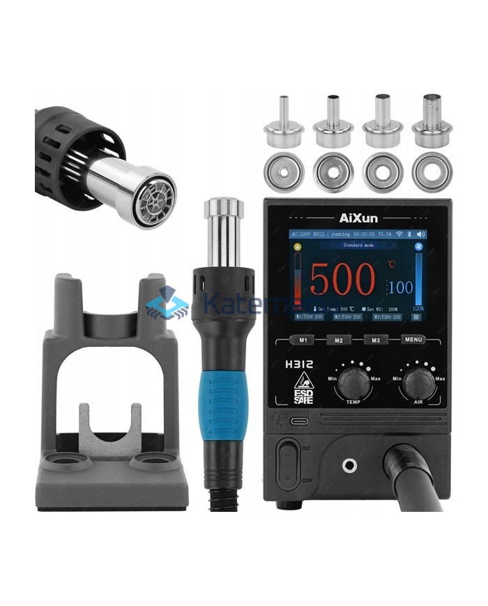 Hot Air Soldering Station Aixun H312 1400W + 4 Nozzles FREE