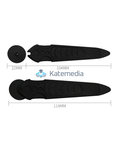 Plastic opener with carbon wheel for phone and tablet screens