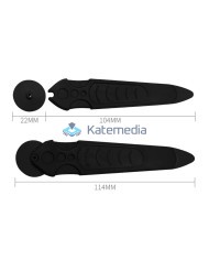 Plastic opener with carbon wheel for phone and tablet screens