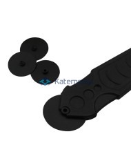 Plastic opener with carbon wheel for phone and tablet screens