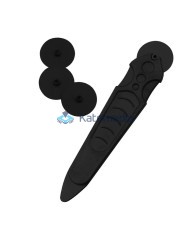 Plastic opener with carbon wheel for phone and tablet screens