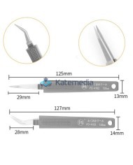 Zestaw dwóch pincet ESD w gumowej osłonie