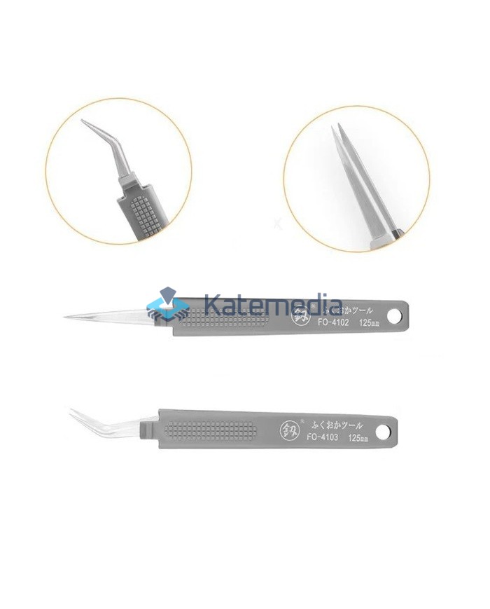 Zestaw dwóch pincet ESD w gumowej osłonie