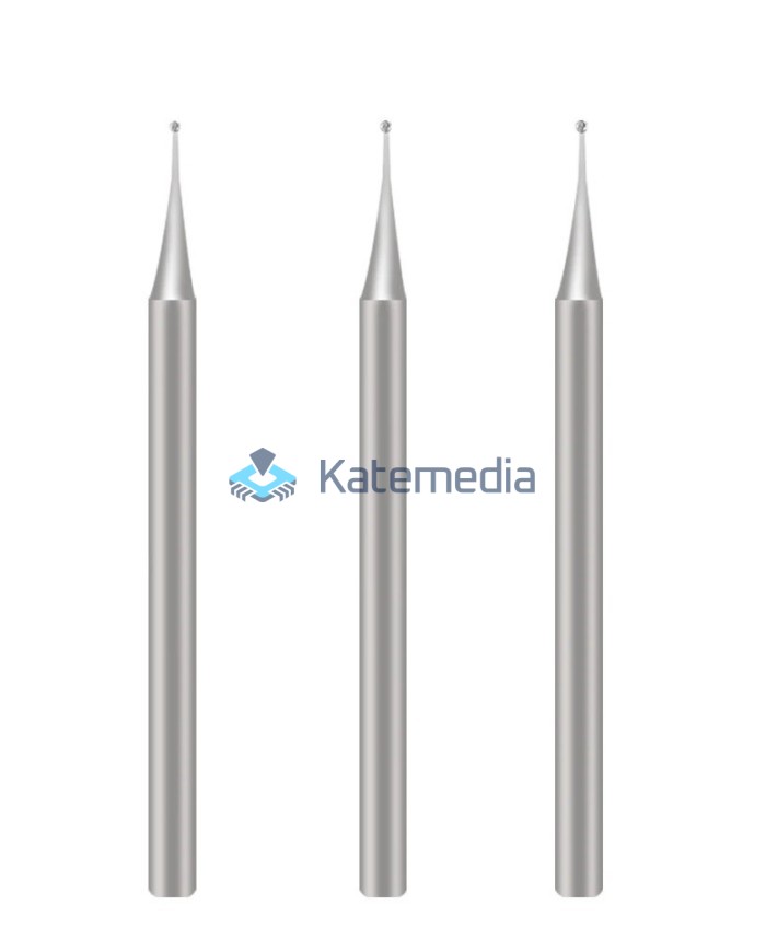 Zestaw frezów z okrągłą główką 0.3mm / 0.4mm / 0.5mm