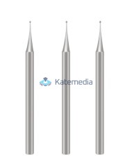 Zestaw frezów z okrągłą główką 0.3mm / 0.4mm / 0.5mm