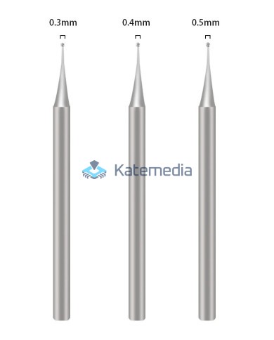 Round head cutter set 0.3mm / 0.4mm / 0.5mm