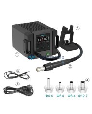 Soldering Station Quick 861 PRO 1300W + 4 Nozzles FREE