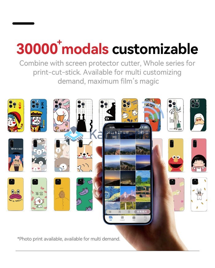 Printer for protective films for the back of the phone from your own photo Mietubl