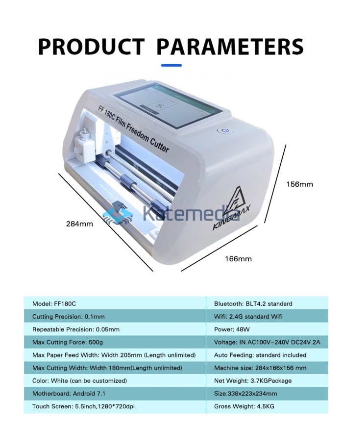 Mini ploter do folii hydrożelowych Kingmax FF180C bez kodów