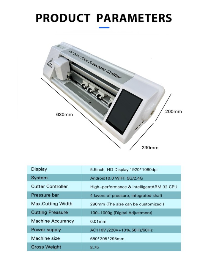 Plotter For LCD Protective Films LCD Kingmax FF 290C up to 16 inches