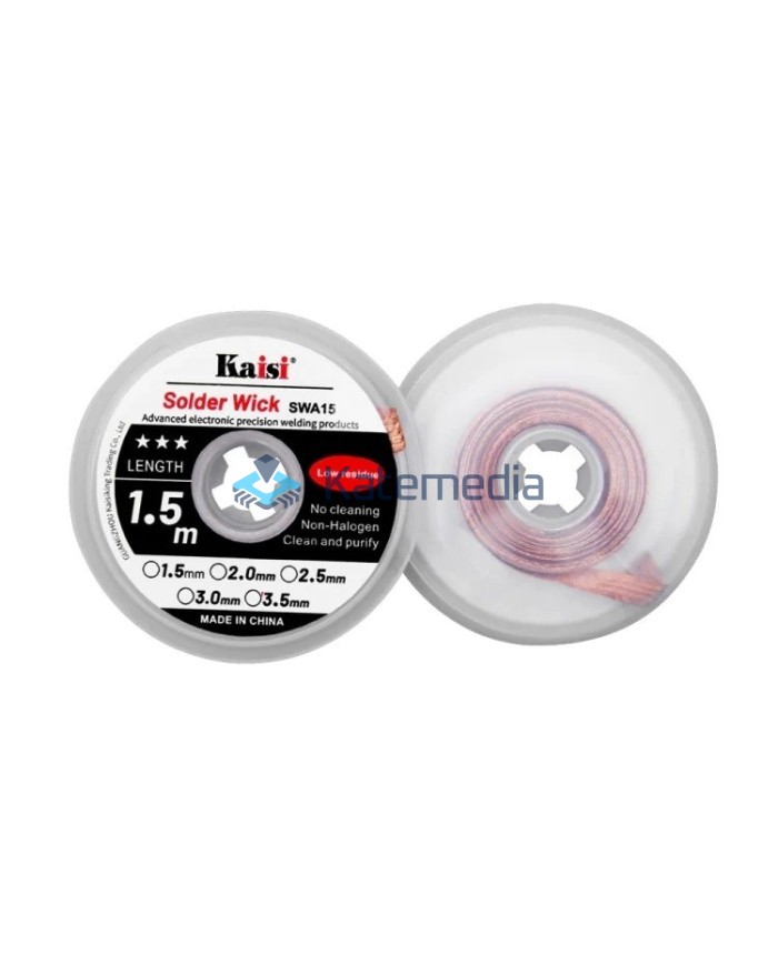 Kaisi desoldering braid 3.0mm 1.5m