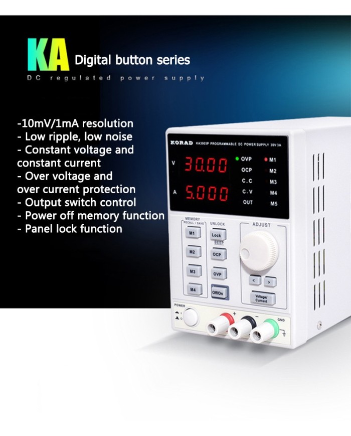 Service power supply KORAD KA3005D 30V 5A
