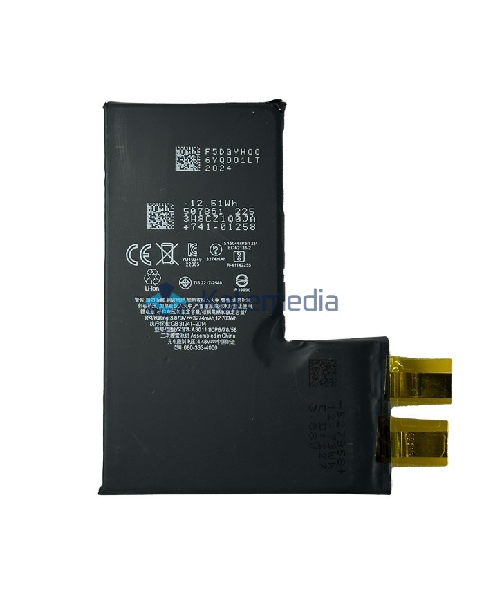 Battery for Apple iPhone 15 Pro without BMS
