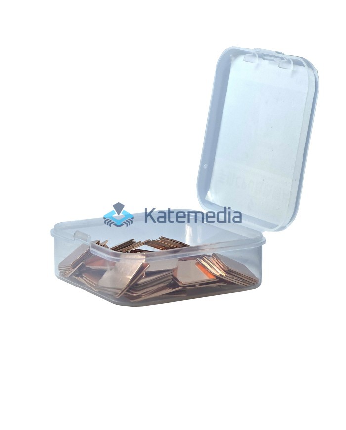 Copper Heatsink For Heat Dissipation 12.4mmx14mmx0.5mm 100pcs