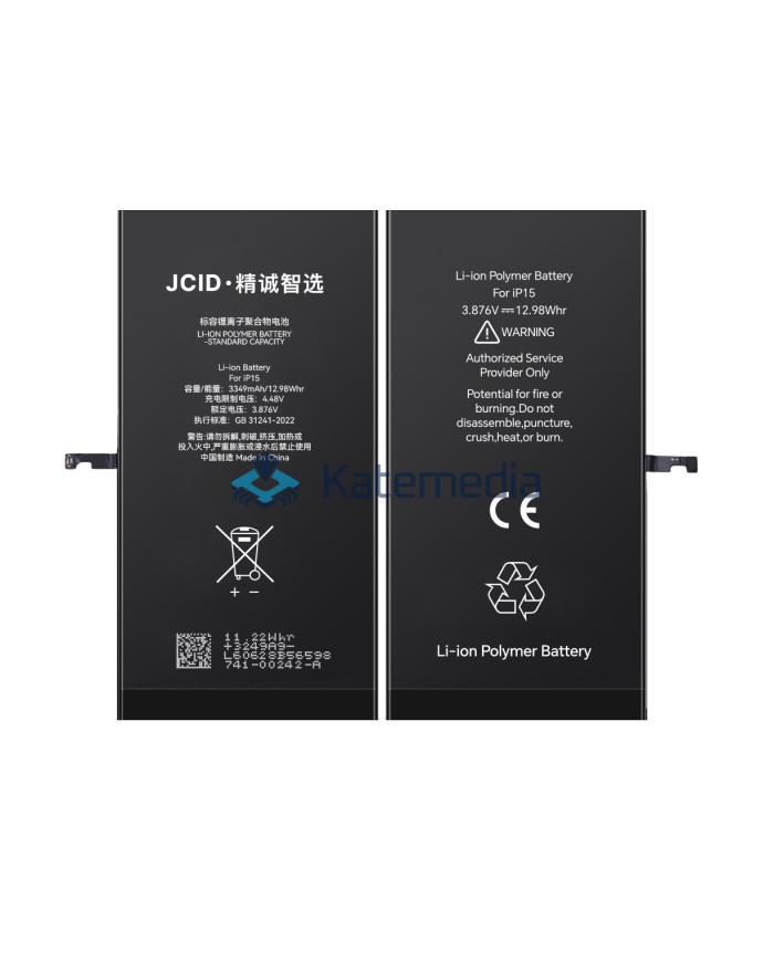 JCID iPhone 15 Battery