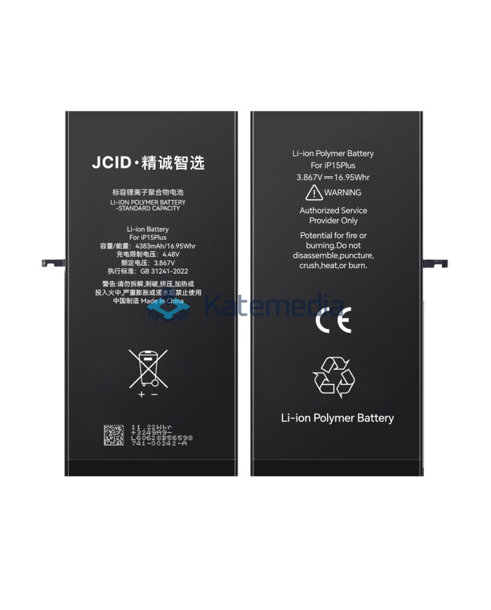 JCID iPhone 15 Plus Battery
