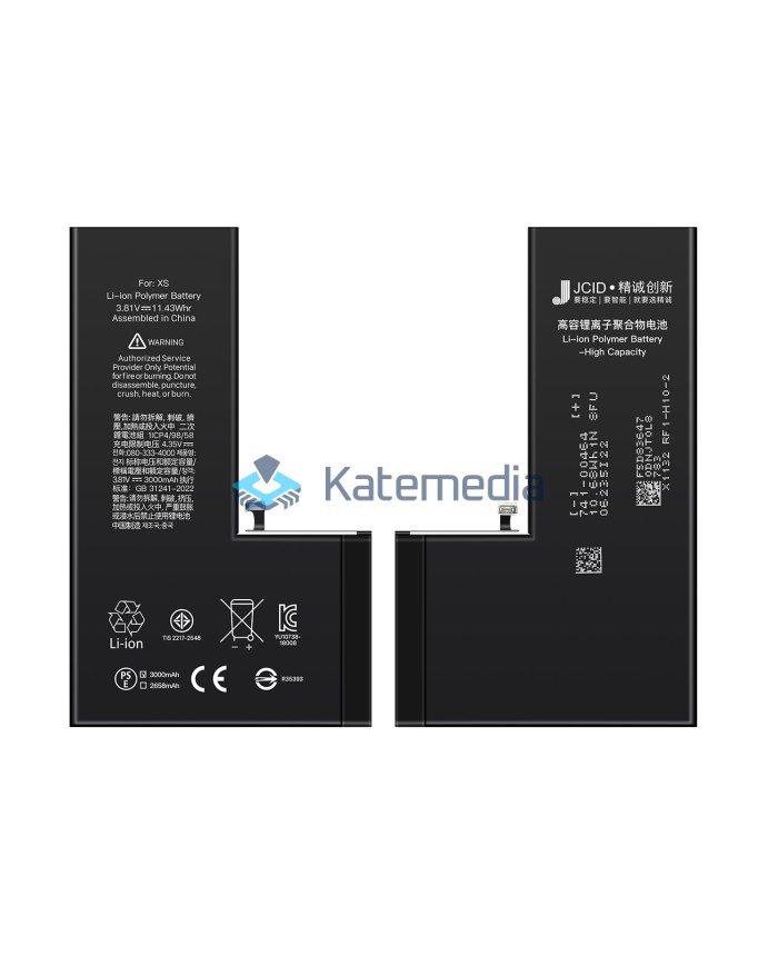 Bateria JCID iPhone XS zwiększona pojemność