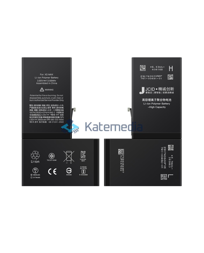 JCID iPhone XS Max Battery Increased Capacity