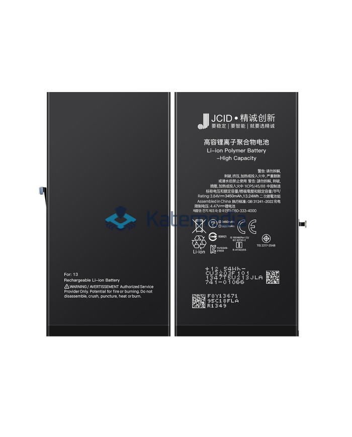 Bateria JCID iPhone 13 zwiększona pojemność