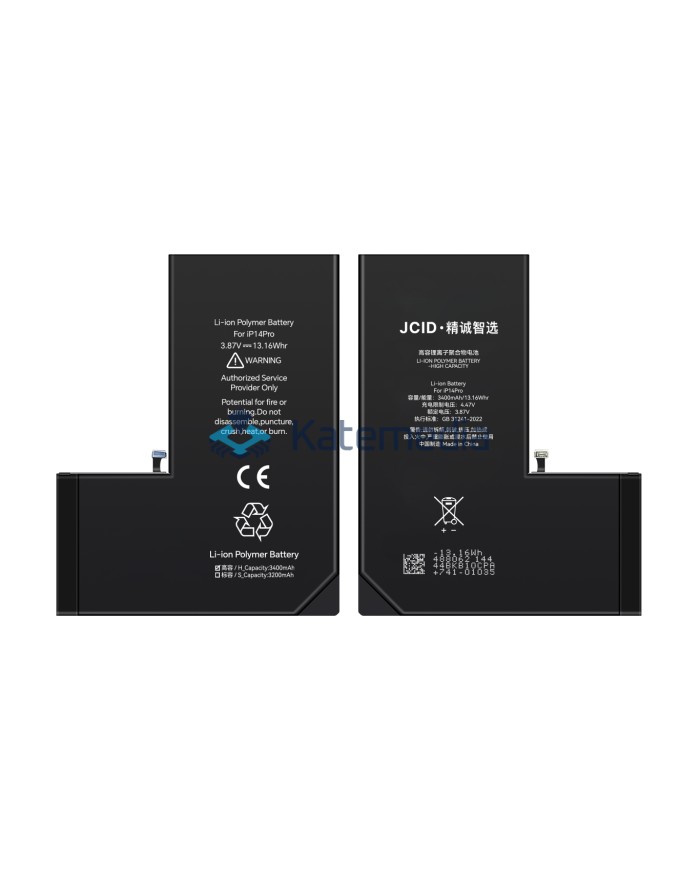 JCID iPhone 14 Pro Battery Increased Capacity