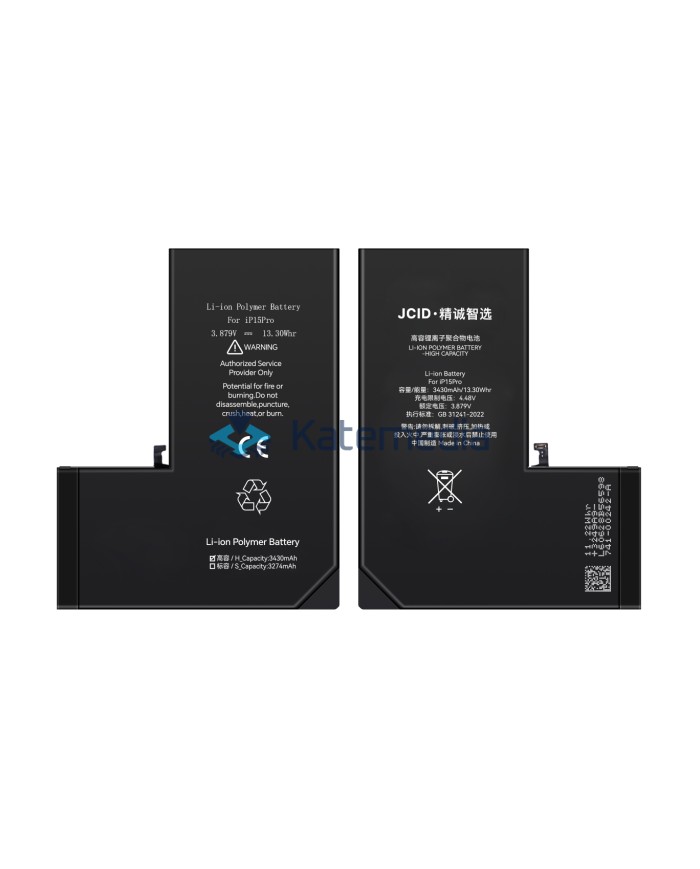 Bateria JCID iPhone 15 Pro zwiększona pojemność