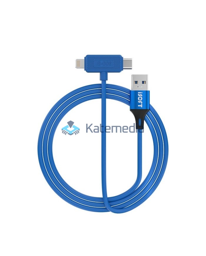 Kabel iSoft recovery iPhone 2w1 Lightning / Typ C