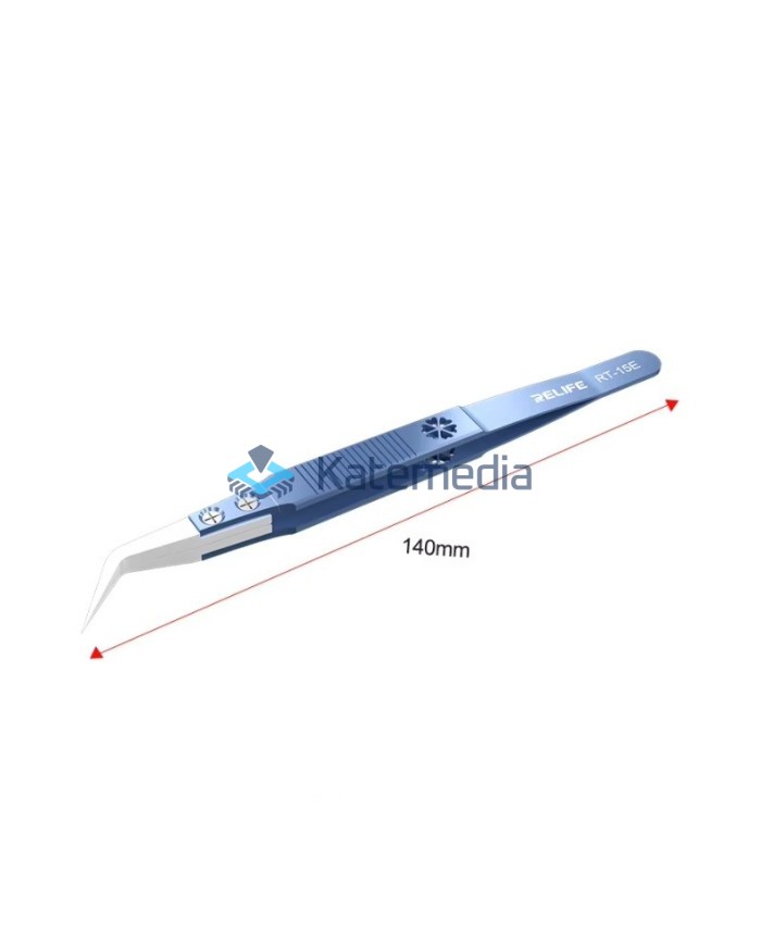 Ceramiczna pinceta zakrzywiona RELIFE RT-15E
