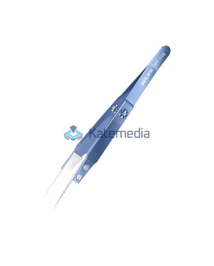 Ceramic Straight Tweezers RELIFE RT-11E