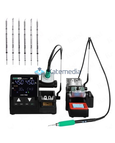 Soldering station Sugon T60 + Extender TJ8 suitable with C115 / C210 / C245 + 6 tips for free