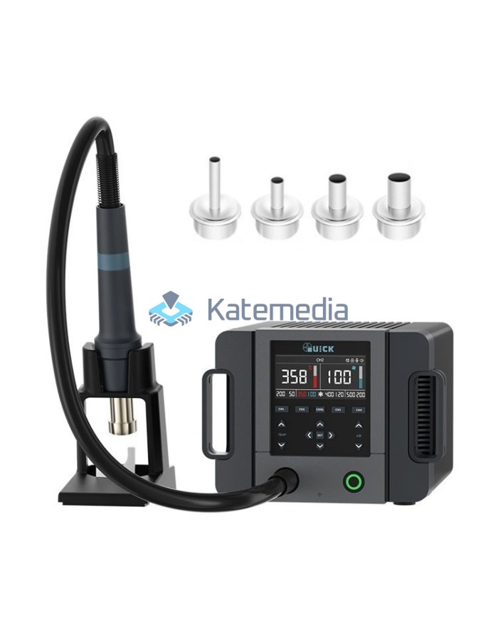 Quick 861 PRO – stacja lutownicza 1300W z 4 dyszami