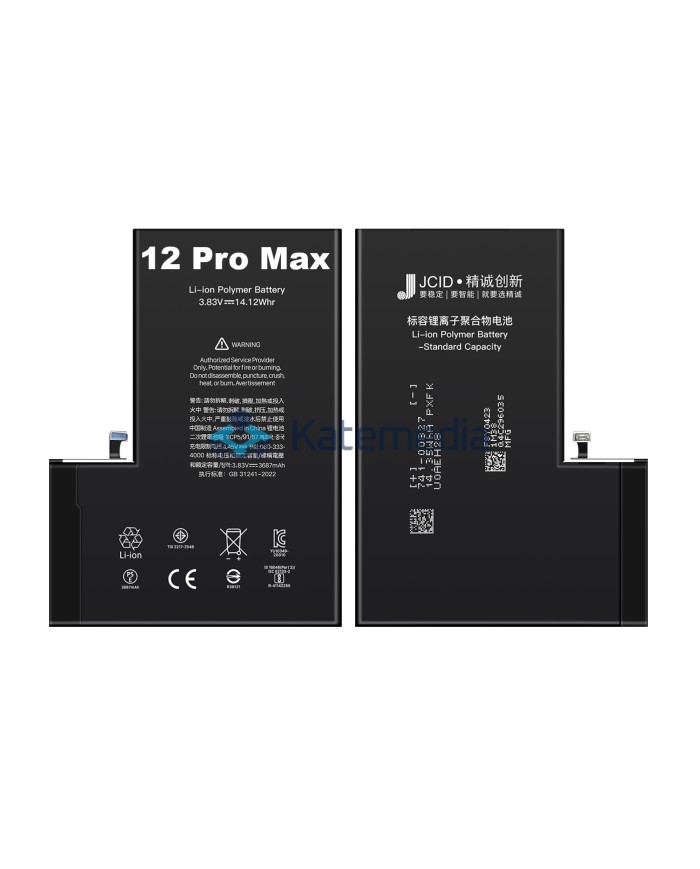 JCID iPhone 12 Pro Max battery