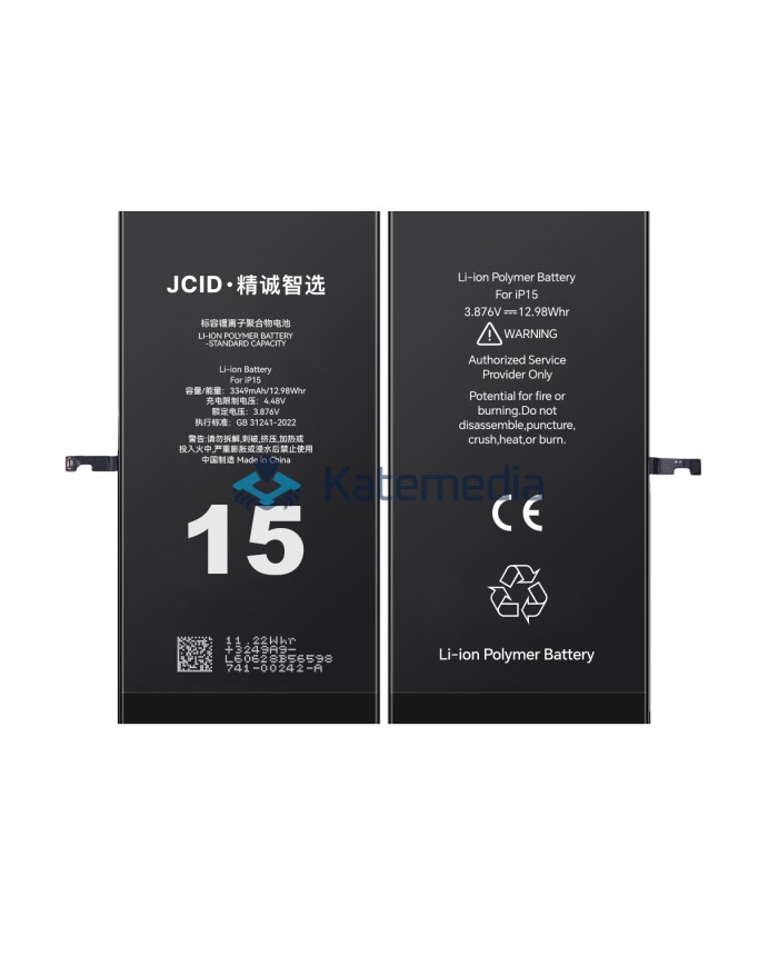Bateria JCID iPhone 15