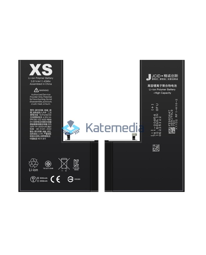 Bateria JCID iPhone XS zwiększona pojemność