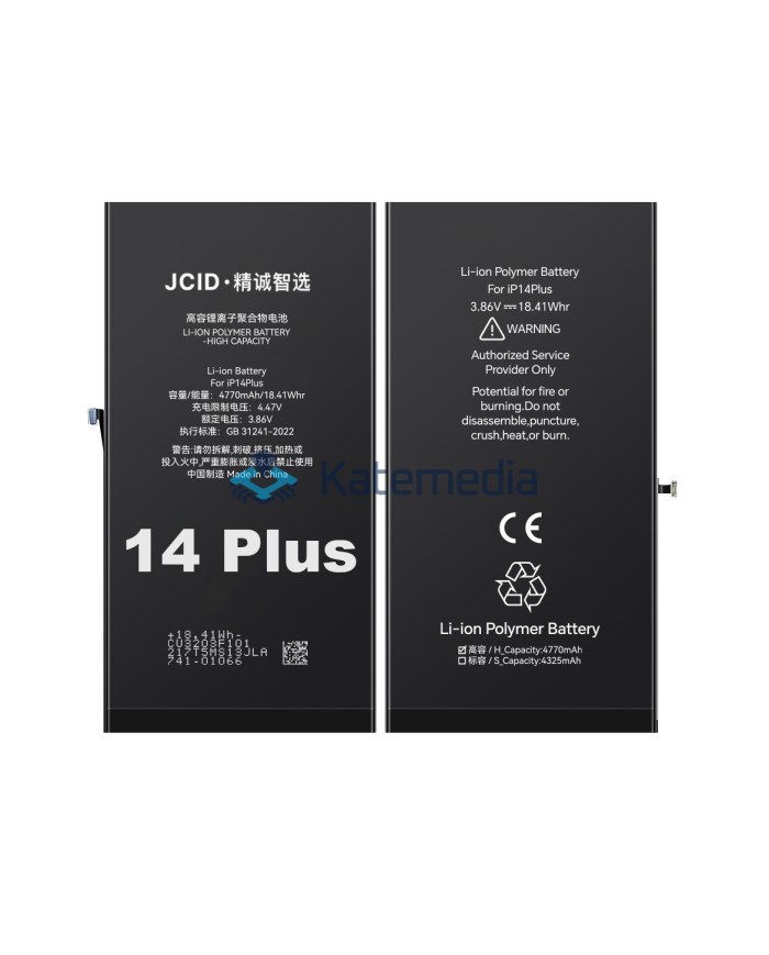 JCID iPhone 14 Plus Battery Increased Capacity