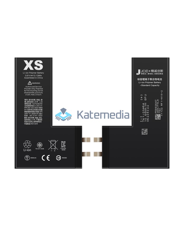 JCID iPhone XS Battery without BMS tape + Insert