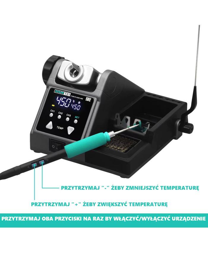 Soldering Station Sugon T21 C115 / C210 / C245 + 3 tips FREE