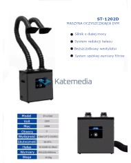 Professional dual fume extractor Atten ST-1202D 180W