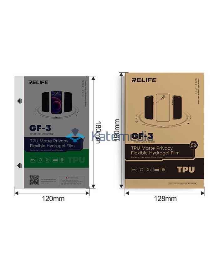 Folia hydrożelowa Relife GF-3 Mat Privacy 50 szt