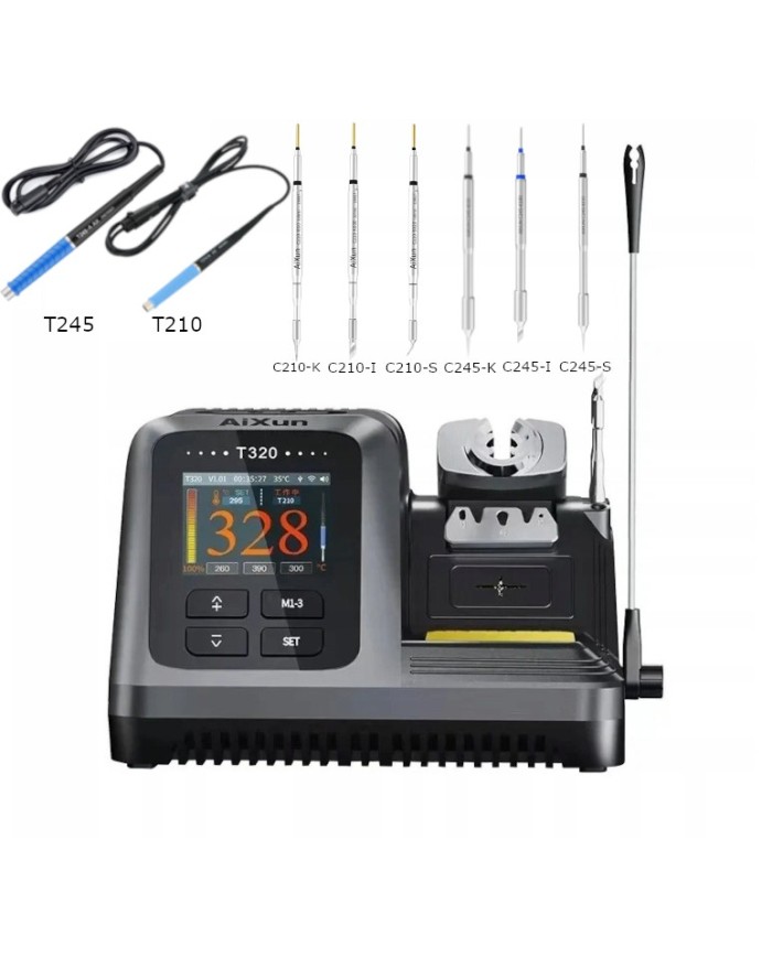 Soldering station Aixun T320 with handle T245 and T210 + 6 soldering tips