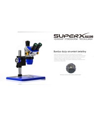 Stereo Triocular Mechanic Super X  Pro Microscope Very Bright