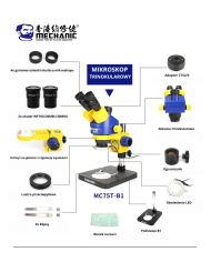Mikroskop Stereo Triocular Mechanic MC75T Minionek