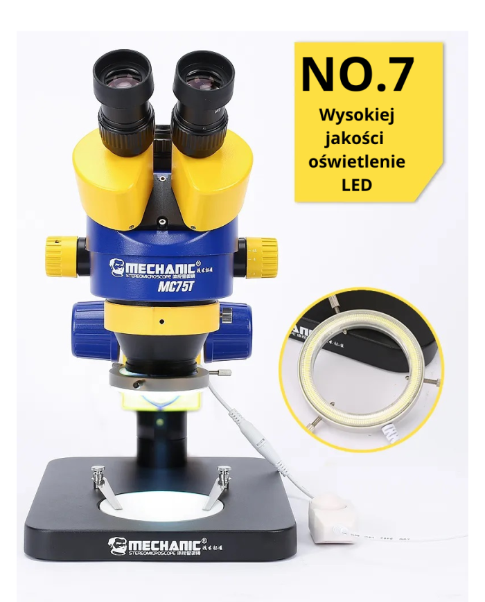 Mikroskop Stereo Triocular Mechanic MC75T Minionek