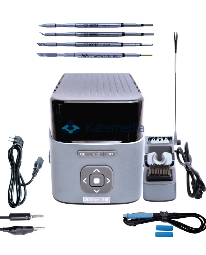 Aixun T420 soldering station + T210 iron + 3 original JBC tips + 210-K SET tip