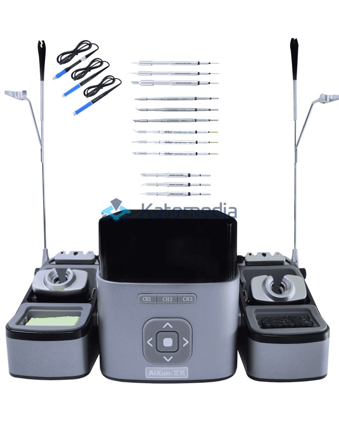 Aixun T420D Soldering Station Dual Channel JBC 115/ 210/245 + 3 Tips JBC + 9 Tips