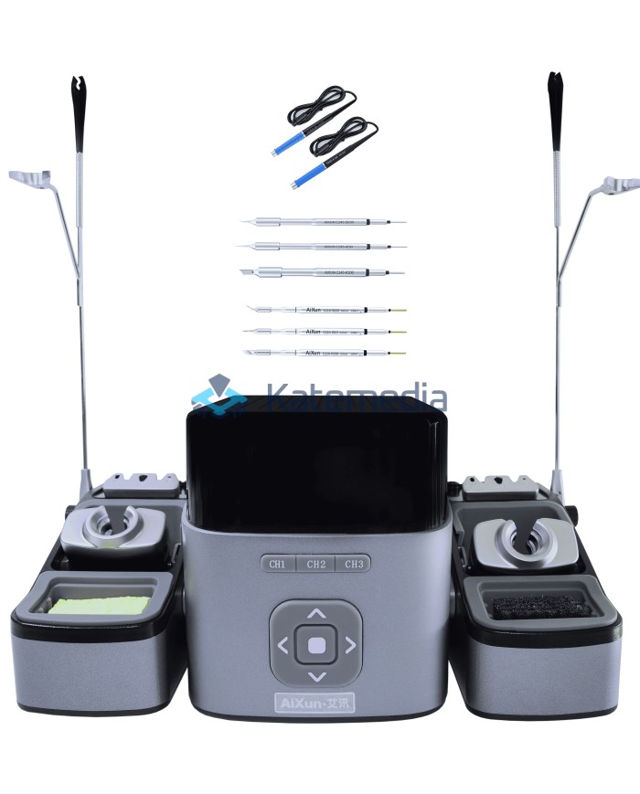 Stacja lutownicza Aixun T420D (Wi-Fi) Dwukanałowa JBC 115/ 210/245 + 6 grotów
