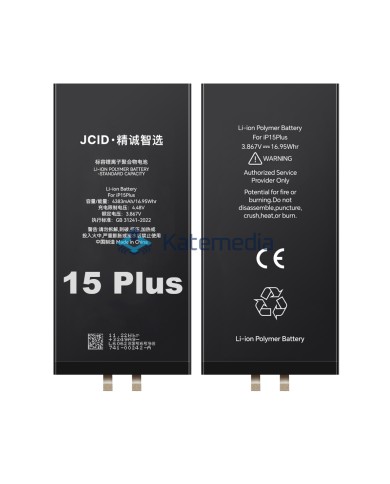 JCID iPhone 15 Plus Battery without BMS tape + Insert