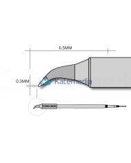 Grot lutowinczy Aixun C080-S020 Zakrzywiony