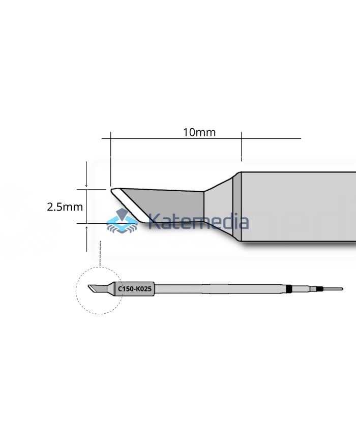 Grot lutowinczy Aixun C150-K025 Nóż